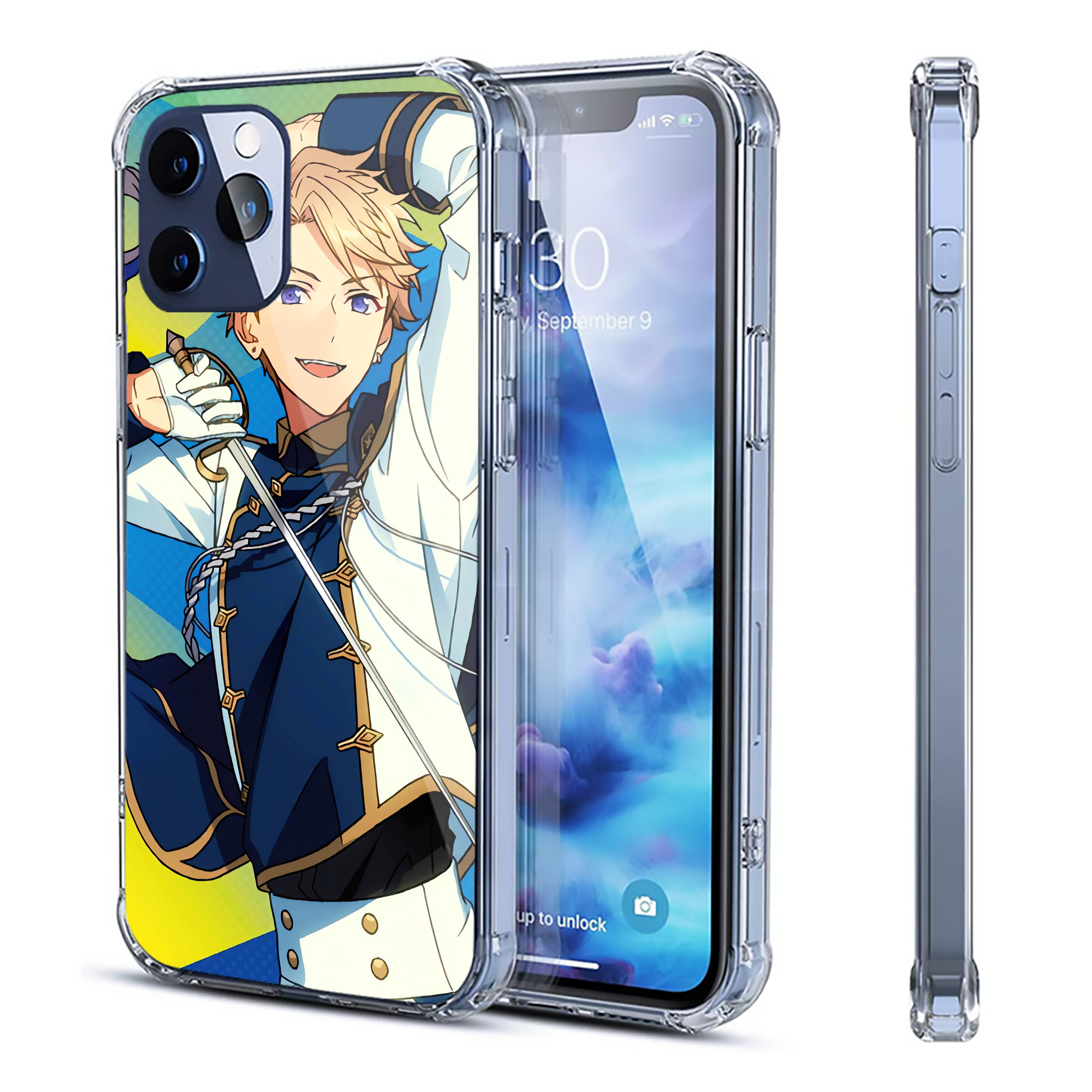 （画像用） あんさんぶるスターズ! Ensemble Stars 【iPhone 12シリーズ対応】透明スマホケース（クリアソフトケース）